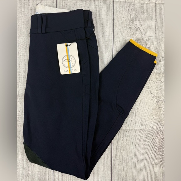 NWT! Callidae OG Lightweight Tech C Breech Stretch Navy Blue Sz 24 Womens